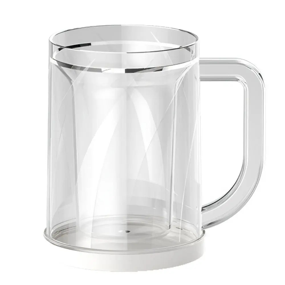 Home with Handle Liquid Refrigerator Frozen Cup Summer PET/PP Freezer Beer Mugs Thickened 20oz Drink Glass Beer Mug