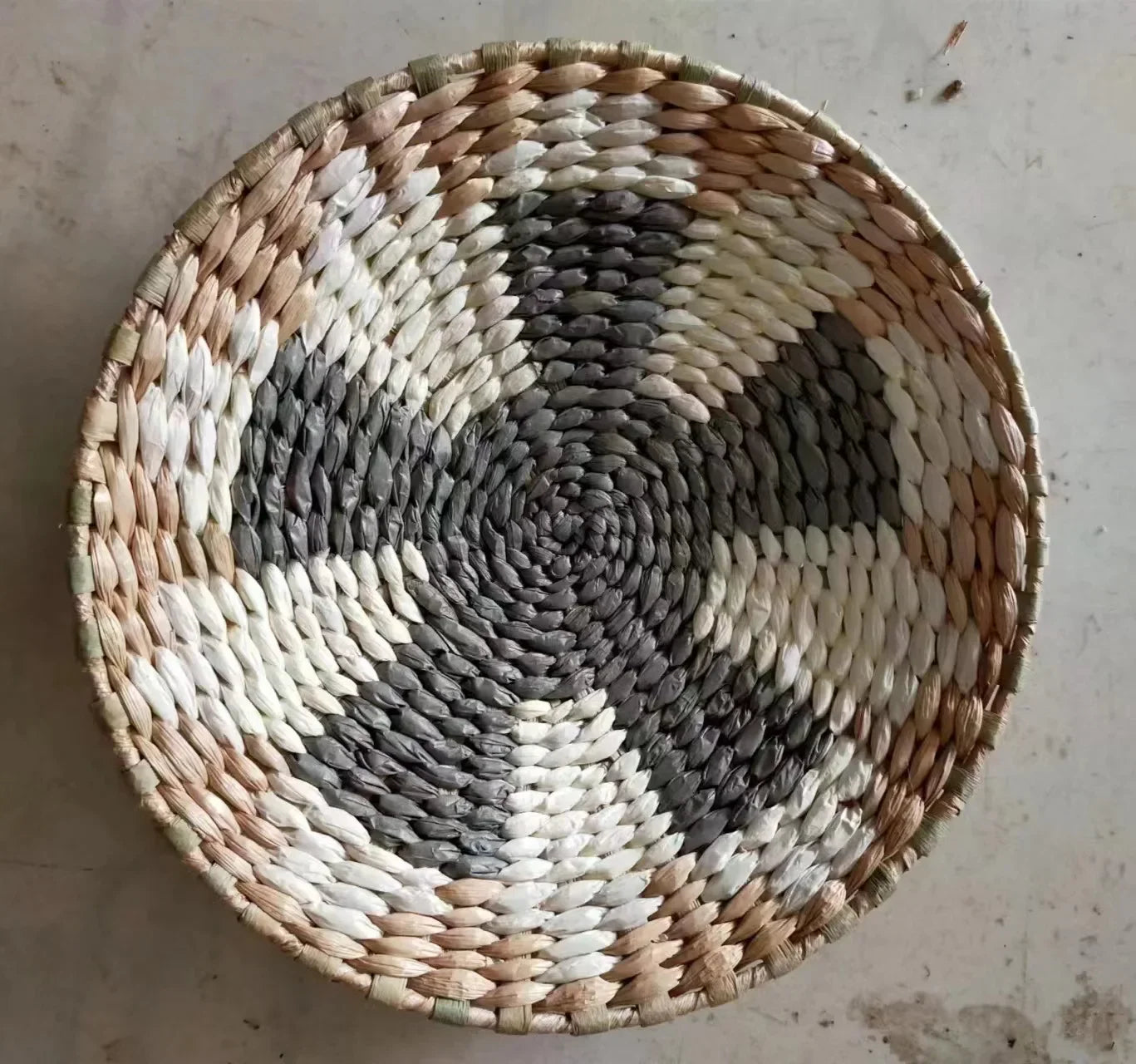 Boho Hand Woven Wall Basket Hanging Home Decorative Rustic Wall Basket Decor Pendants For Kitchen Farmhouse Table Living Room