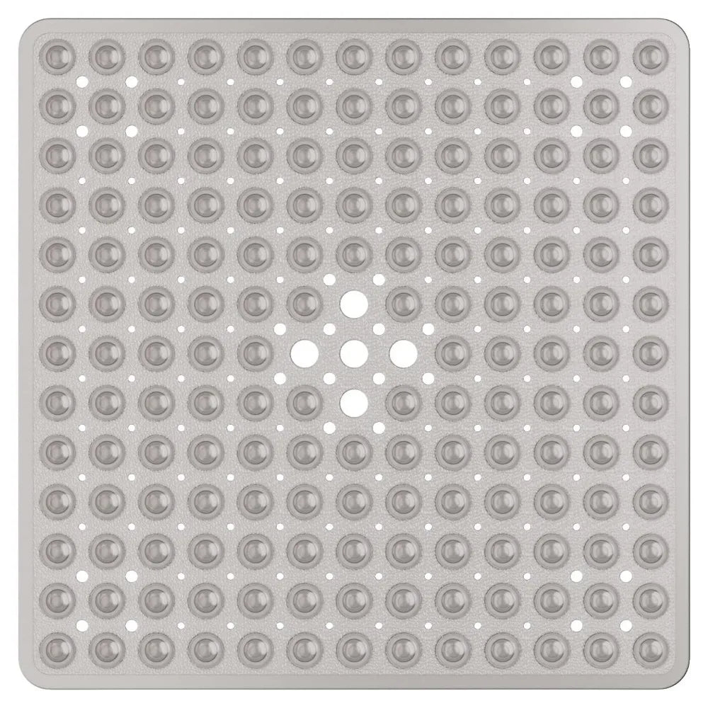 53x53cm Non Slip Shower Mat for Inside Shower Stall Mats for Bathroom Floor, Soft Bath Mat for Bathtubs with Big Suction Cups
