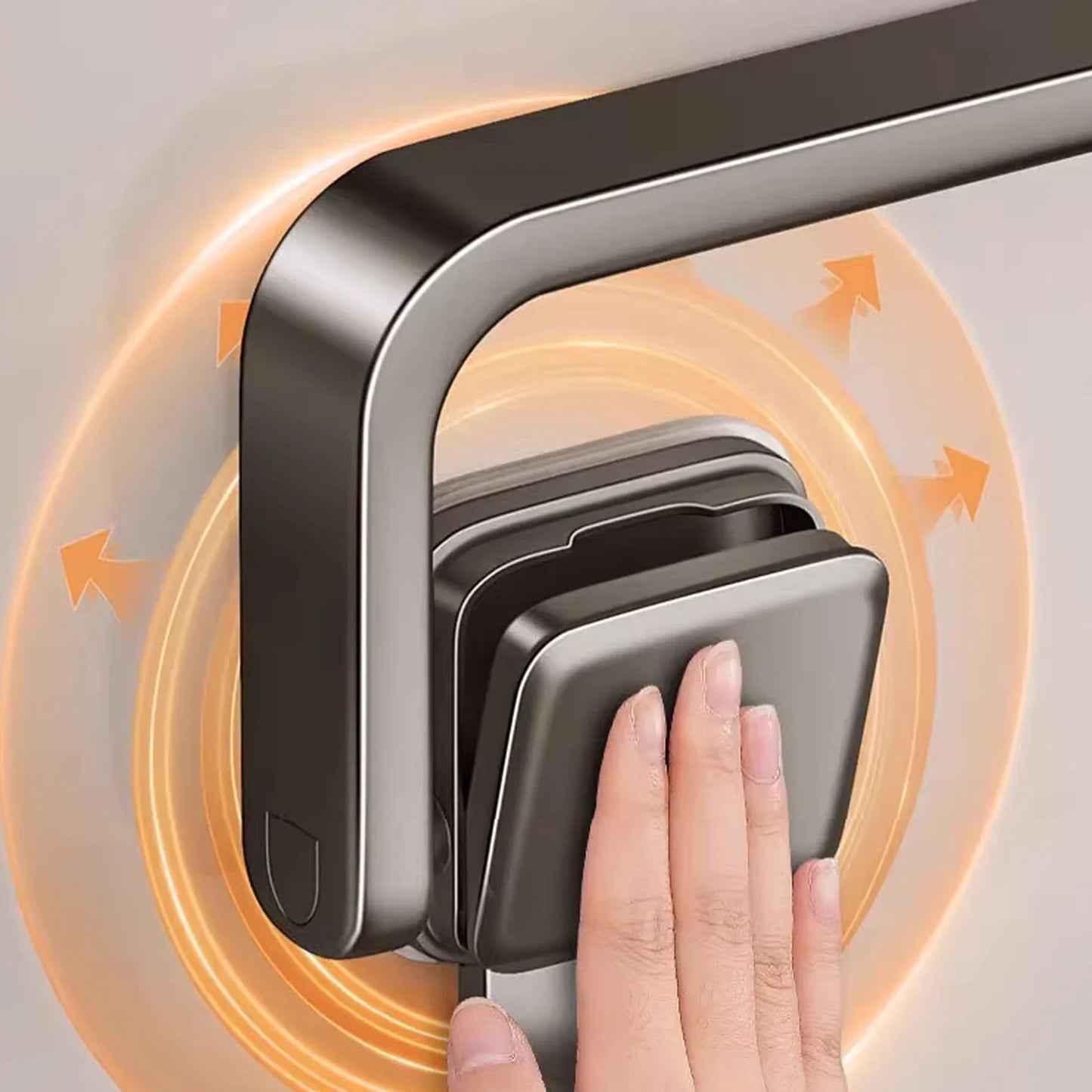 Suction Cup Folding Bathroom Hand Towel Rack Towel Holder Wall Mount No Drill Mount 30/40/50cm Towel Bar Apartment
