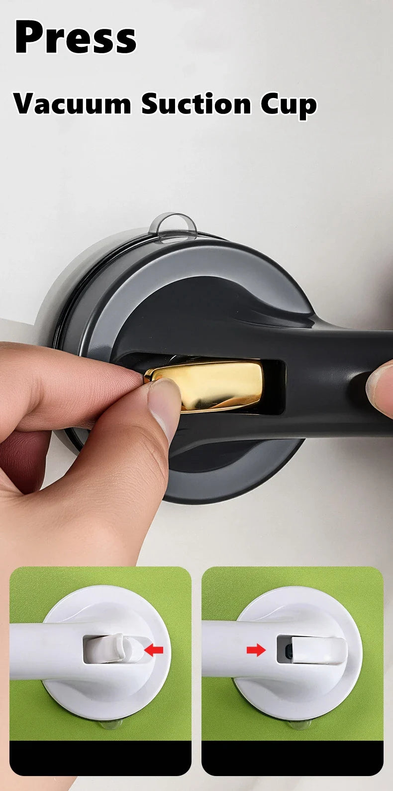Shower Handle Grab Bars For Bathtubs Showers Suction Grab Bar Bathroom Bathtub Bath Handles Handicap Elderly Seniors Safety Grip