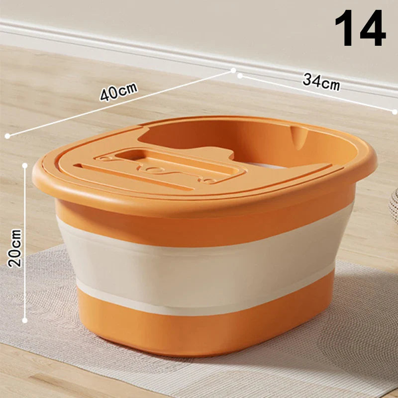 1Pcs Foldable Home Foot Bath Bucket Massage Foot Wash Leisure Health Bucket Foot Bath Basin Portable Foot Soak Foot Tub