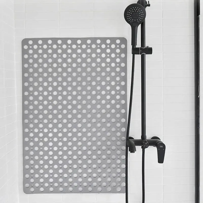 Bath Mat With Drain Holes Non Slip Bath Mat Easy Clean Bathtub Mat With Drain Holes And Suction Cups Bathroom Accessories