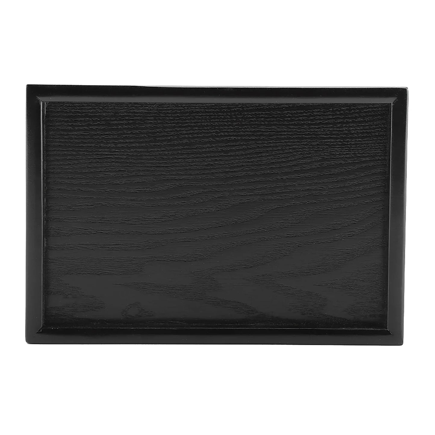 Wooden Tea Tray Rectangle Shape Solid Wood Tea Coffee Snack Food Meals Serving Tray Plate for Home Hotels Restaurants Canteens