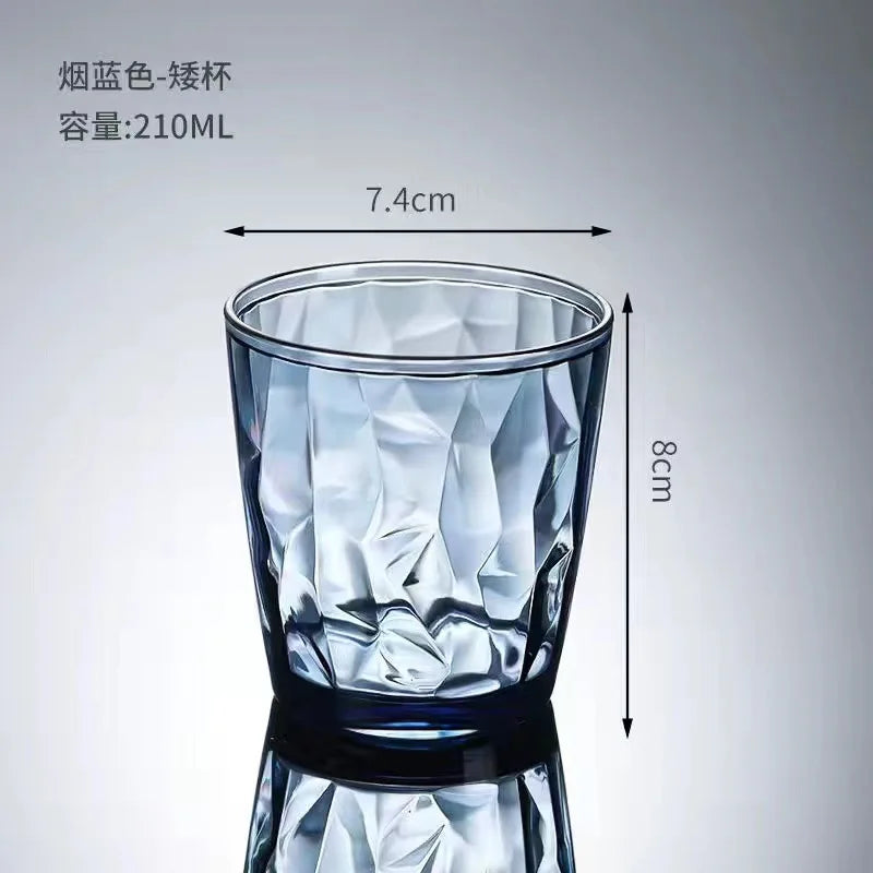 1/2/4/6pcs Acrylic AS Wine Glasses Whiskey Cocktail Juice Drinking Tumblers Plastic Cups Reusable Coffee Tea Water Cup for Party