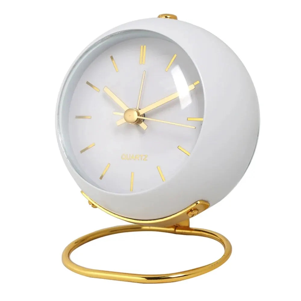 Nordic Creative Electronic Desk Clock, Minimalist Children's Alarm Clock, New Desktop Bedside Student Silent Luminous Pointer
