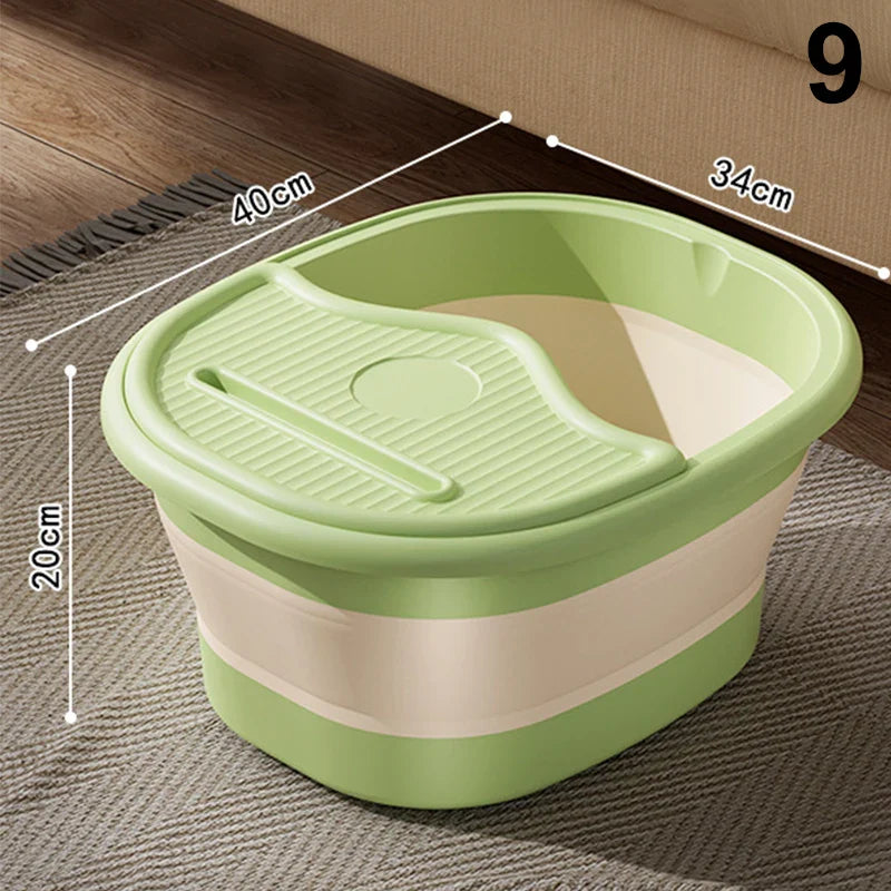 1Pcs Foldable Home Foot Bath Bucket Massage Foot Wash Leisure Health Bucket Foot Bath Basin Portable Foot Soak Foot Tub