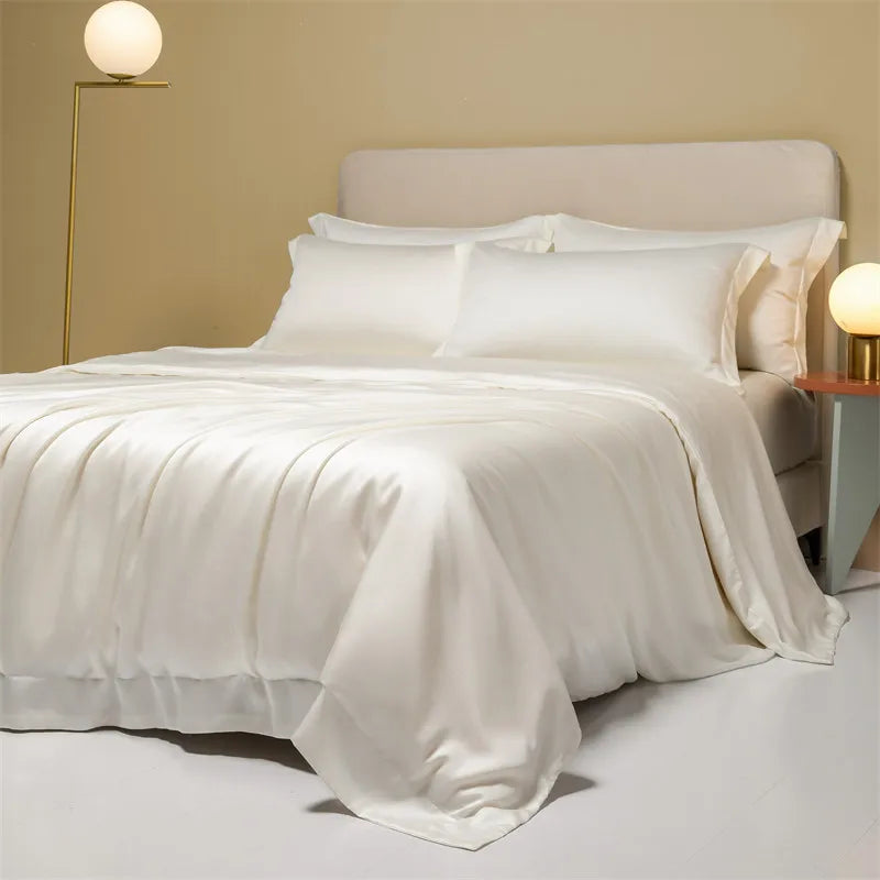 Luxury Bedding 100% Bamboo Duvet Cover 1PC Soild Colors Single Queen King Bed Cover Quilt Cover Soft Comfort Cool Summer Cooling