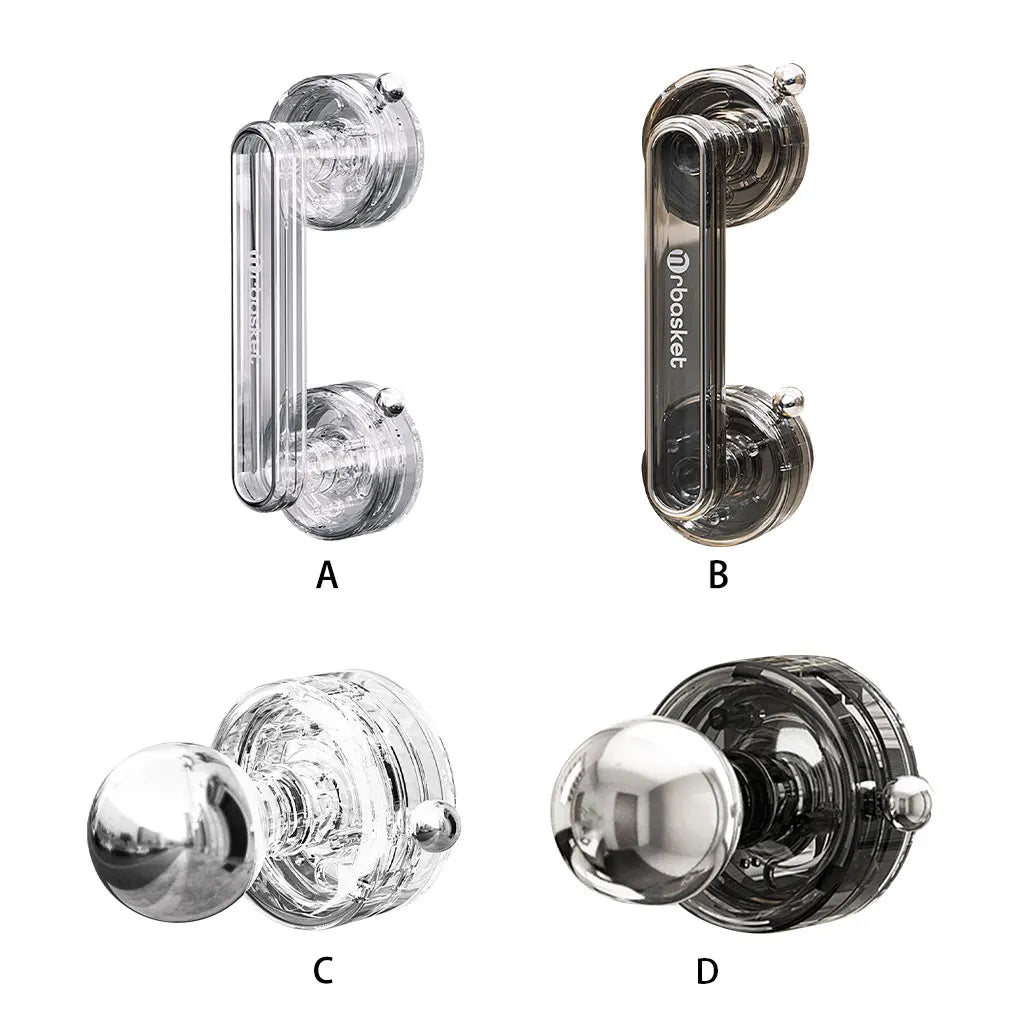 Strong Suction Cup Handrail Bathroom Reusable Handle For Bathroom Handrail Grab Bathroom Door Can Be Transparent