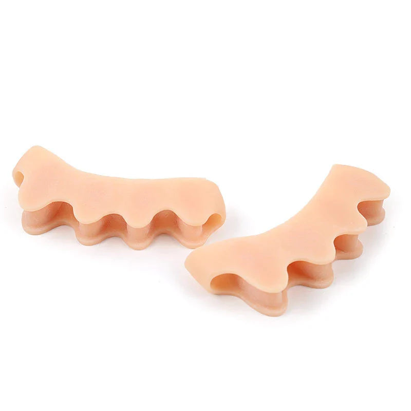 Protective Toe Separator Suitable Bunion Yoga Gel Silicone Hammer Toes Corrector for Women Men Straighteners Overlapping 1 Pair