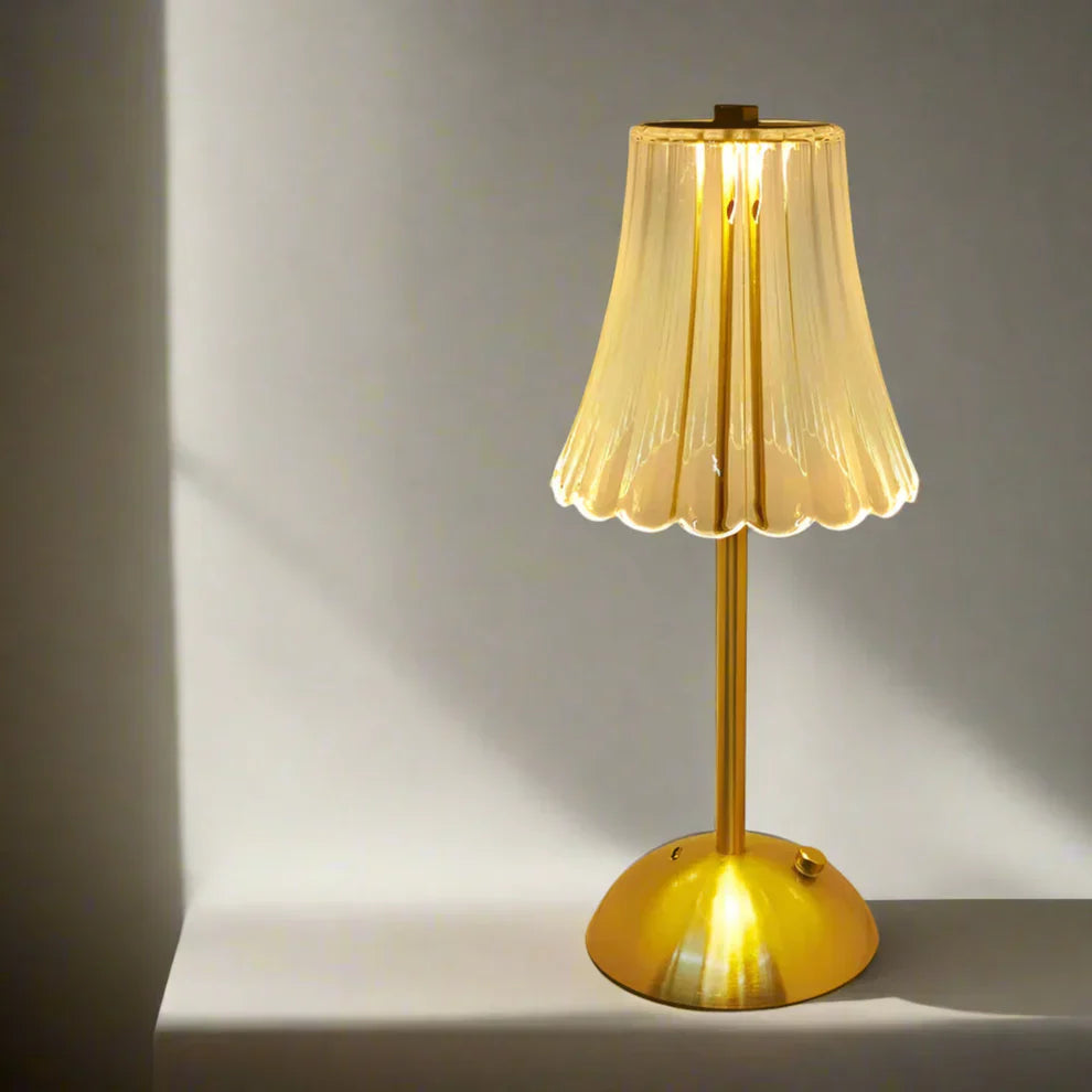 OCS - Halo Luxe Draadloze Kristal Tafellamp - Oplaadbaar & Dimbaar met Touchbediening