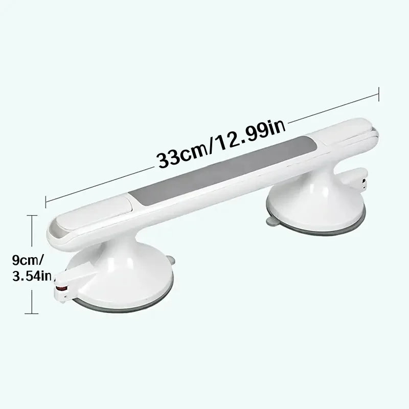 1Pc Elderly Safety Grab Bar - No Drilling Required for Installation, Non-Slip Bathroom Handle with Strong Suction Cup, Heavy-Duty Plastic Structure, Suitable for Bathrooms, Kitchens, Living Rooms - Fall Protection for the Elderly, Easy to Install on Tiles