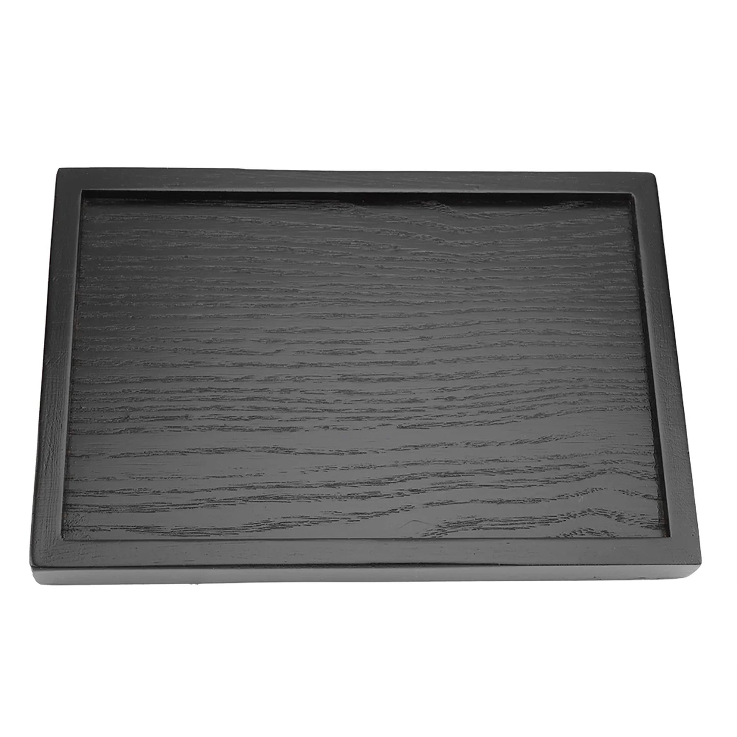 Wooden Tea Tray Rectangle Shape Solid Wood Tea Coffee Snack Food Meals Serving Tray Plate for Home Hotels Restaurants Canteens