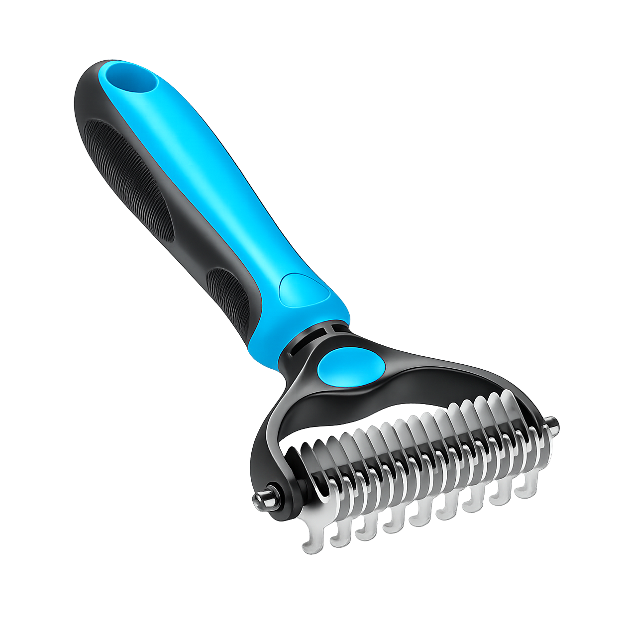 Ajaxfit™ Professional Double-Sided Pet Grooming Rake ✨ Undercoat Deshedding Tool for Dogs & Cats 🐶🐱