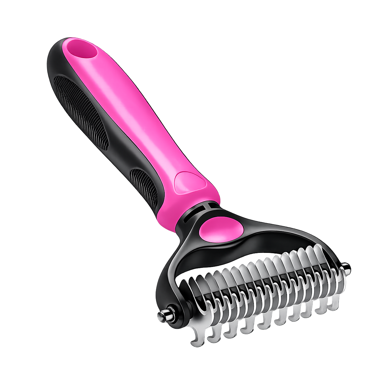 Ajaxfit™ Professional Double-Sided Pet Grooming Rake ✨ Undercoat Deshedding Tool for Dogs & Cats 🐶🐱