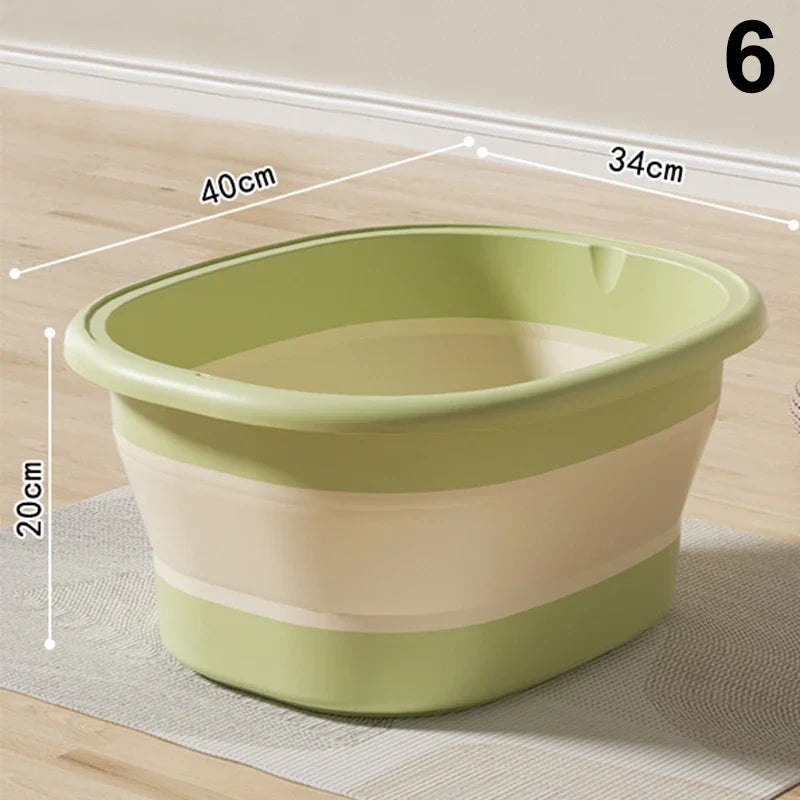 1Pcs Foldable Home Foot Bath Bucket Massage Foot Wash Leisure Health Bucket Foot Bath Basin Portable Foot Soak Foot Tub