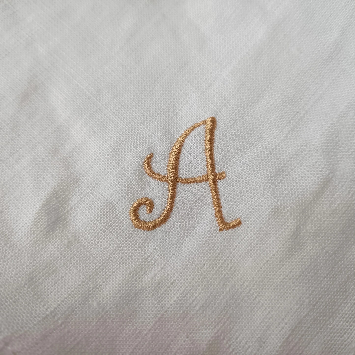 10PCS Personalized Design Housewarming Gift Wedding 100% Linen Napkins,Customized Monogram Linen Cotton Dinner Cloth Embroidered