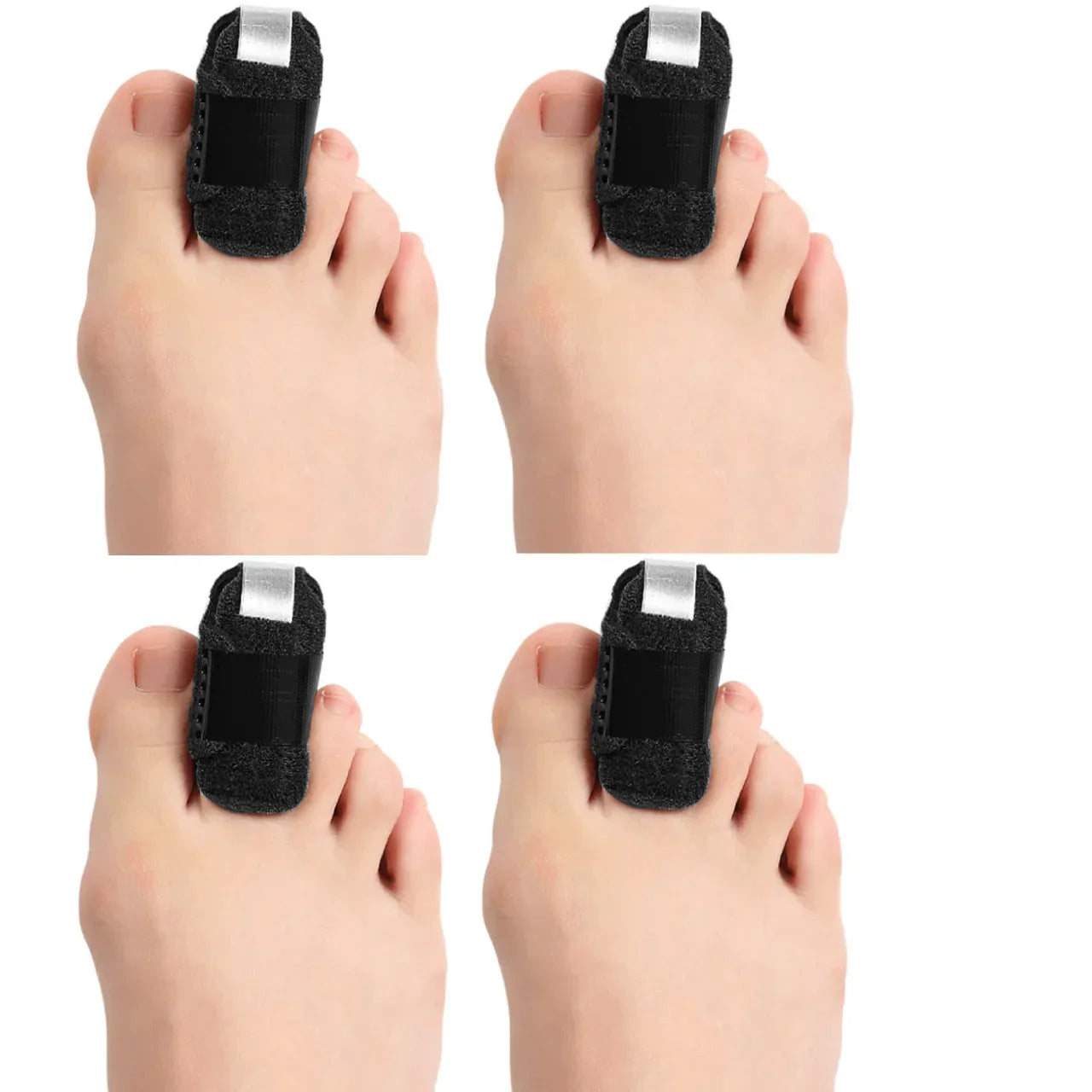 1/2/3/4Pcs Toe Splint Toes Straightener for Hammer Toe Corrector for Women Toe Brace Hammertoe Splint Toe Wrap Toe Covers Broken