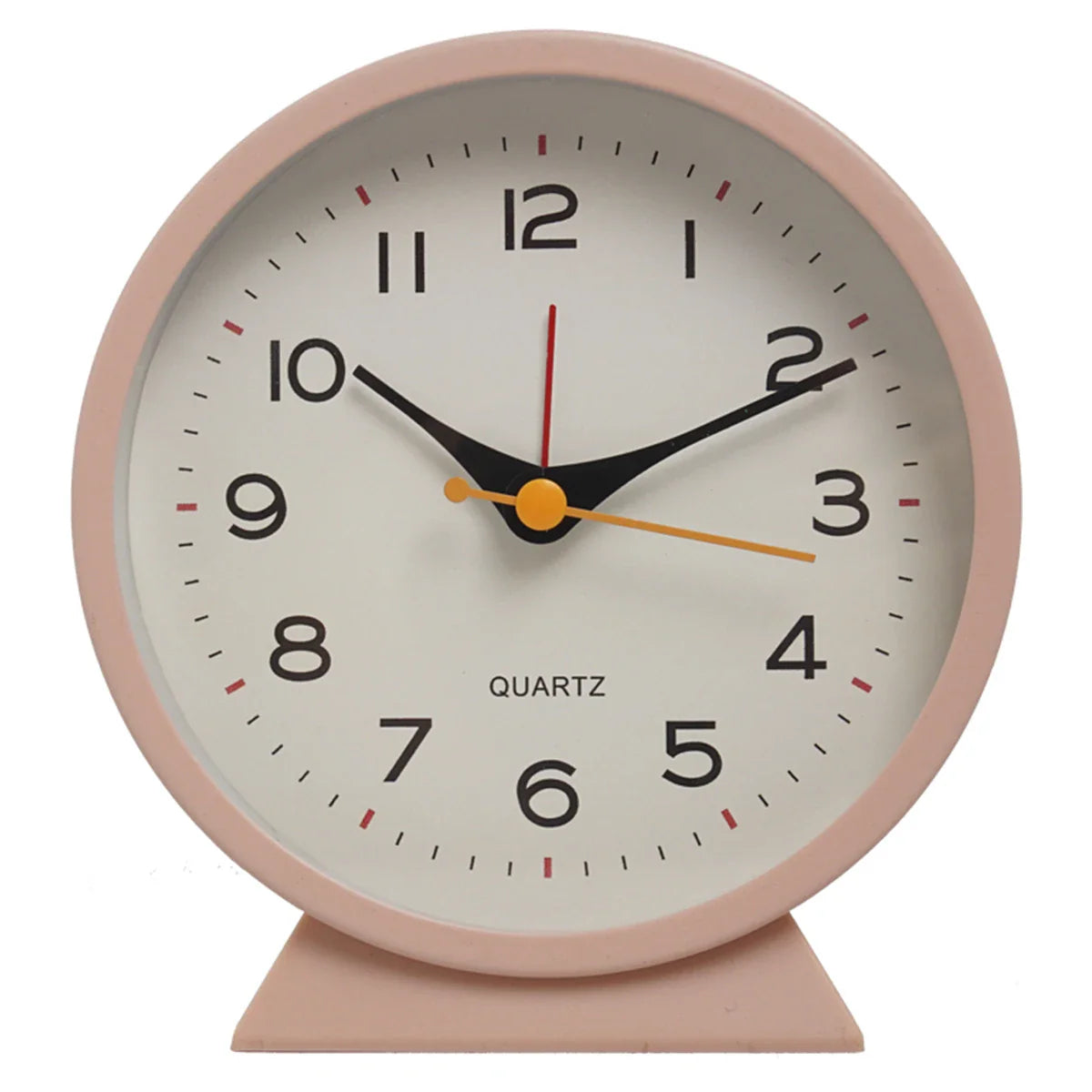 1pc simple metal small alarm clock creative bedside clock desktop mute student clock