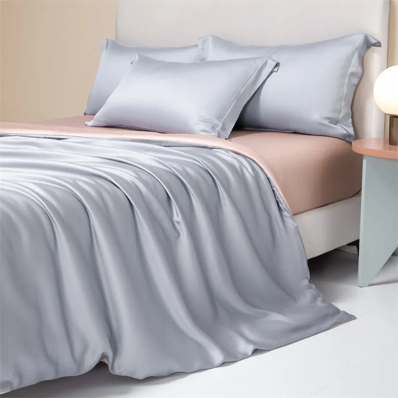 Luxury Bedding 100% Bamboo Duvet Cover 1PC Soild Colors Single Queen King Bed Cover Quilt Cover Soft Comfort Cool Summer Cooling