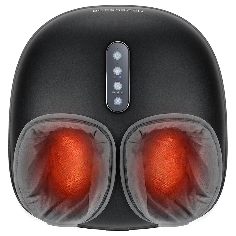 Medcursor Shiatsu Foot Massager Machine with Heat Deep Kneading Therapy Muscle Relaxation Pain Relief Electric Foot Massage