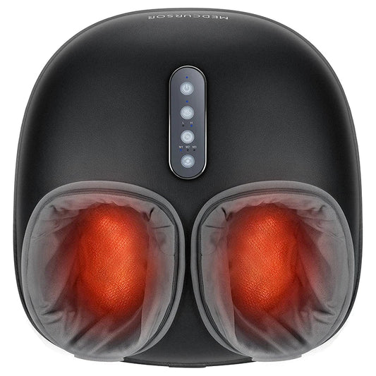Medcursor Shiatsu Foot Massager Machine with Heat Deep Kneading Therapy Muscle Relaxation Pain Relief Electric Foot Massage