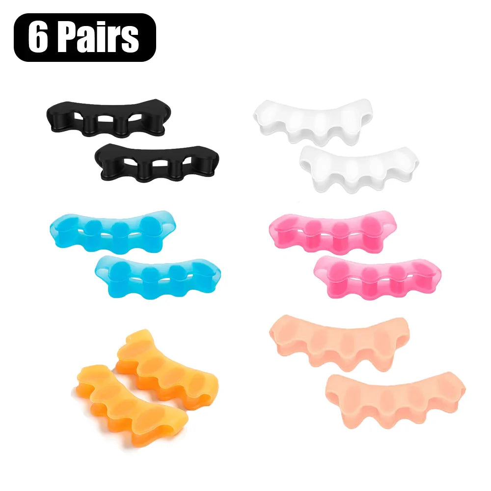 Toe Separators Doctor Recommended Correct Foot and Bunion Pain,Plantar Fasciitis Toe Straightener to Improve Functional Mobility