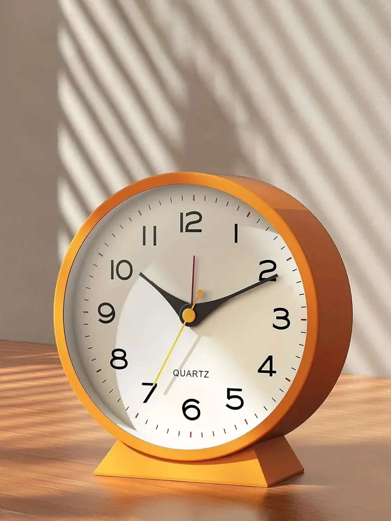 1pc simple metal small alarm clock creative bedside clock desktop mute student clock