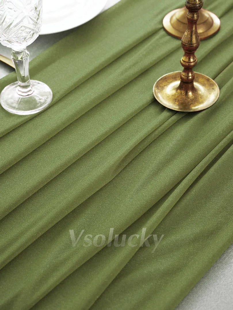Table Runner Luxury Sheer for Wedding Rustic Boho Party Bridal Shower Birthday Christmas Decorations
