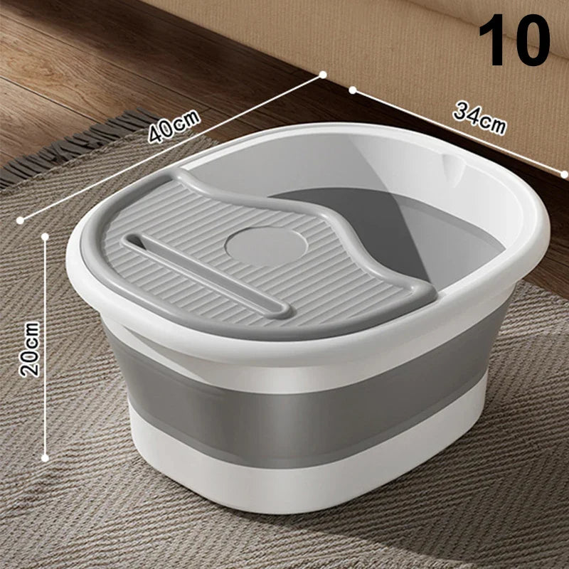 1Pcs Foldable Home Foot Bath Bucket Massage Foot Wash Leisure Health Bucket Foot Bath Basin Portable Foot Soak Foot Tub