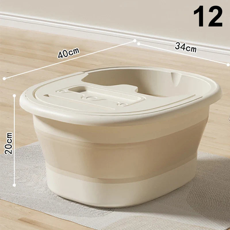 1Pcs Foldable Home Foot Bath Bucket Massage Foot Wash Leisure Health Bucket Foot Bath Basin Portable Foot Soak Foot Tub