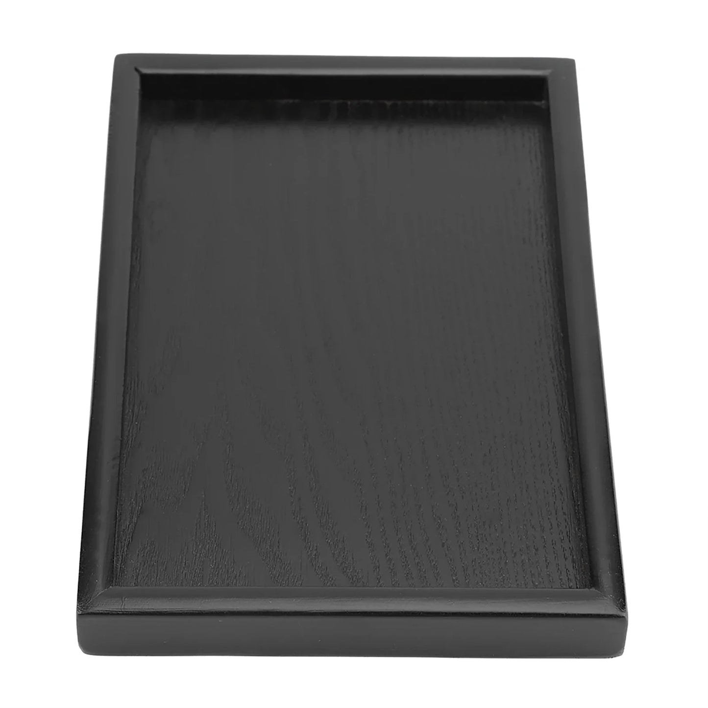 Wooden Tea Tray Rectangle Shape Solid Wood Tea Coffee Snack Food Meals Serving Tray Plate for Home Hotels Restaurants Canteens