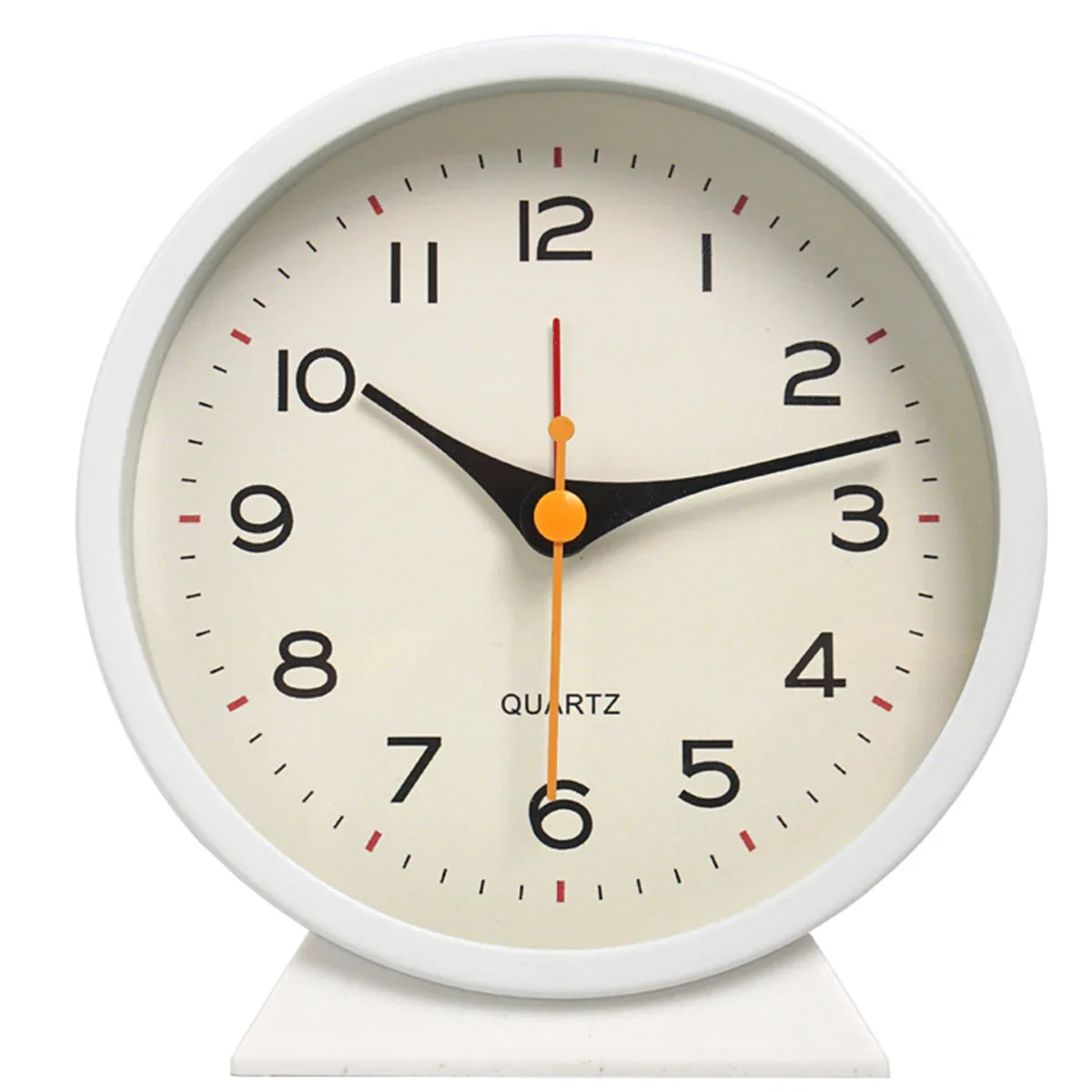 1pc simple metal small alarm clock creative bedside clock desktop mute student clock