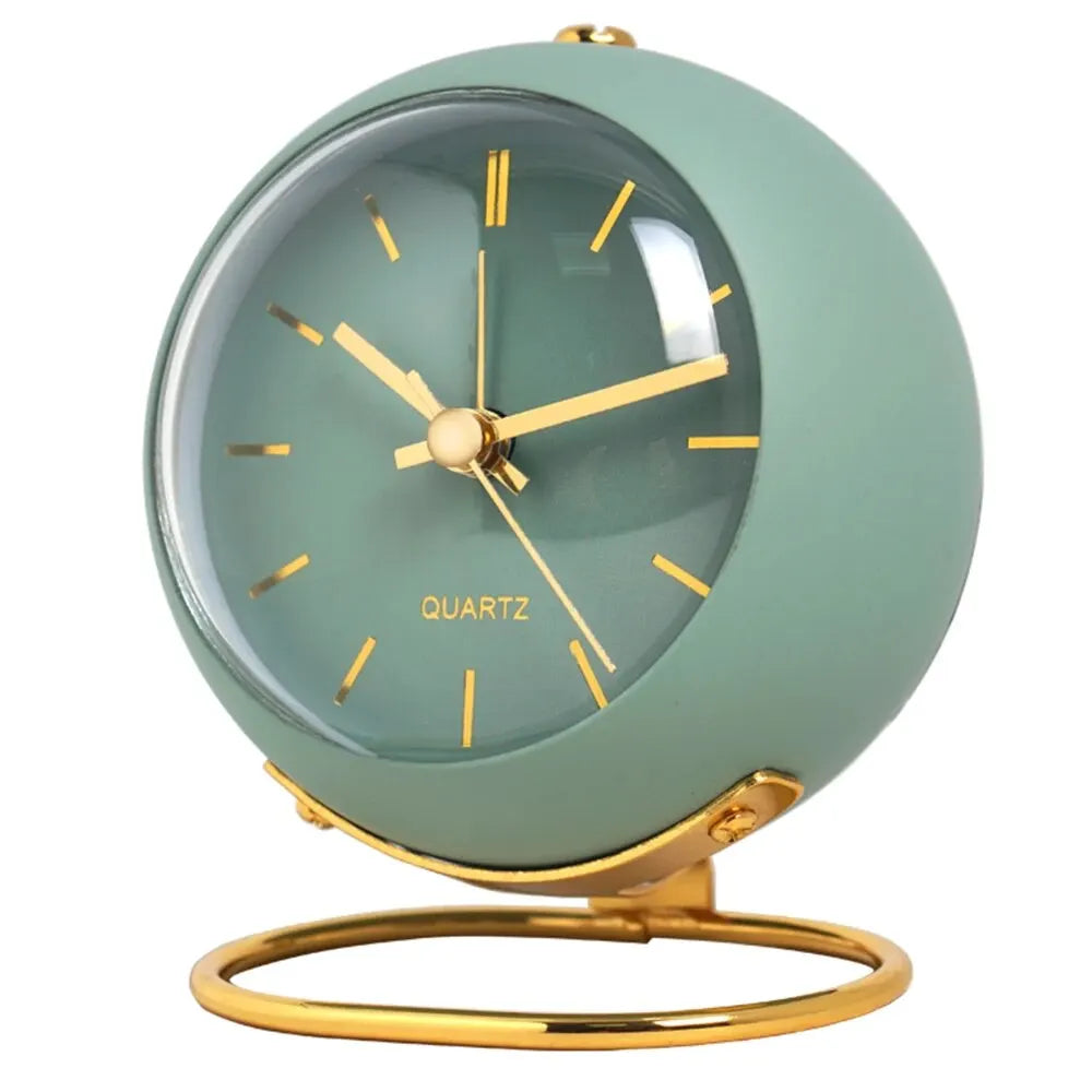 Nordic Creative Electronic Desk Clock, Minimalist Children's Alarm Clock, New Desktop Bedside Student Silent Luminous Pointer