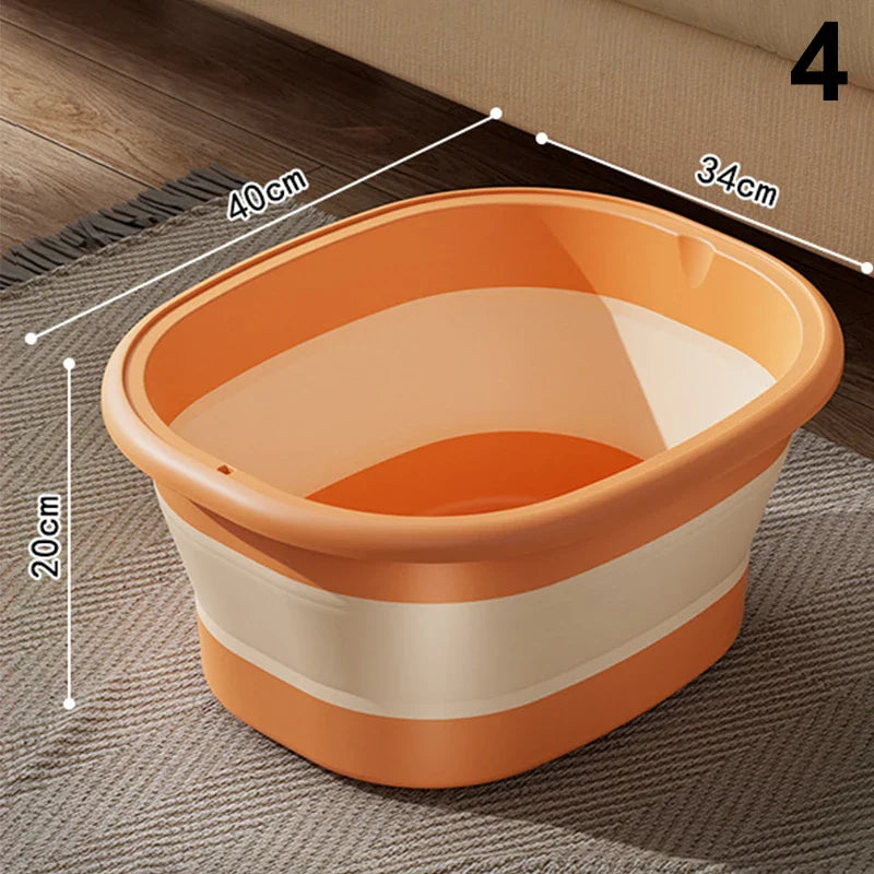 1Pcs Foldable Home Foot Bath Bucket Massage Foot Wash Leisure Health Bucket Foot Bath Basin Portable Foot Soak Foot Tub
