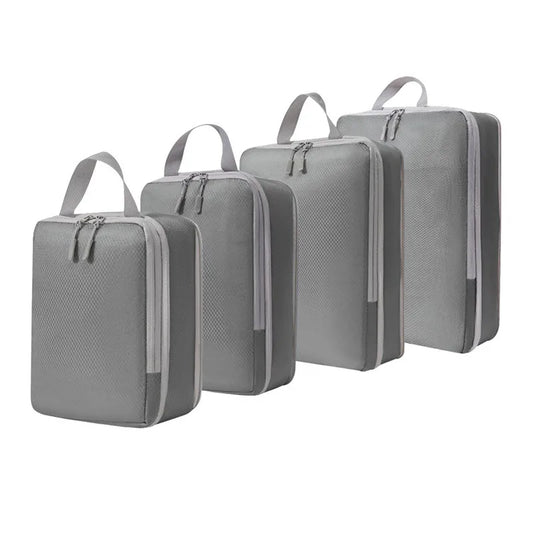 4PCS/Set Compressible Packing Travel Storage Bag Cubes Waterproof Suitcase Portable With Handbag Luggage Organizer