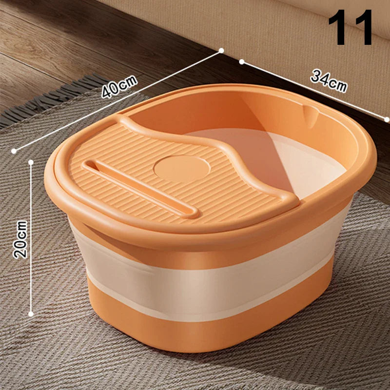 1Pcs Foldable Home Foot Bath Bucket Massage Foot Wash Leisure Health Bucket Foot Bath Basin Portable Foot Soak Foot Tub