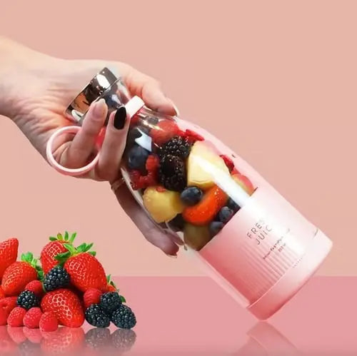 Kabelloser Smoothie-Mixer to go – USB-Akku, 6 Edelstahl-Klingen, BPA-frei