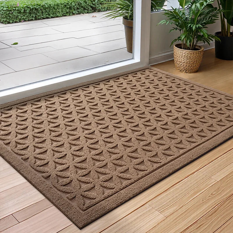 Waterabsorberende Deurmat met Antislip Rubberen Onderkant voor Binnen en Buiten