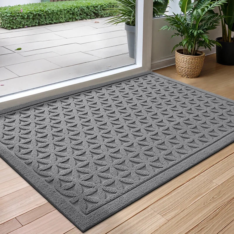 Waterabsorberende Deurmat met Antislip Rubberen Onderkant voor Binnen en Buiten