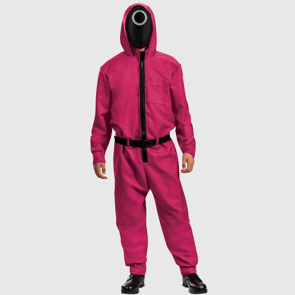 Mask Game Costume Jumpsuit Halloween Outfit