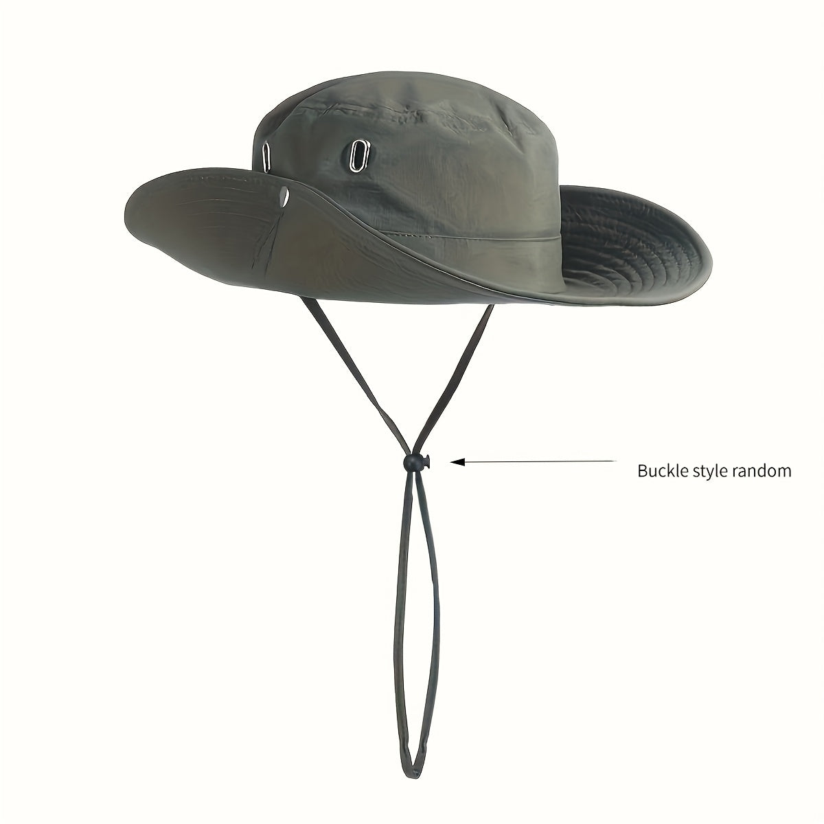 Hiking Outdoor Hat, New Unisex Mountaineering Sun Protection Bucket Hat, Outdoor Quick-Dry Drawstring Cap, Travel Outdoor Bucket Hat, Fishing Hat, Windproof with Random Style Button and Drawstring