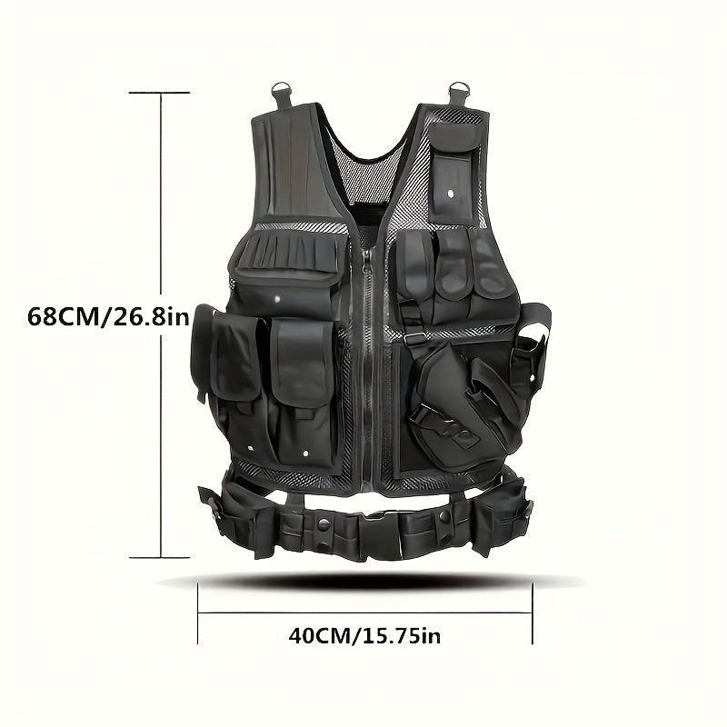 Quick Release Multi-Functional Breathable Vest for Outdoor Adventure, Camping, Hiking, Fishing, Training