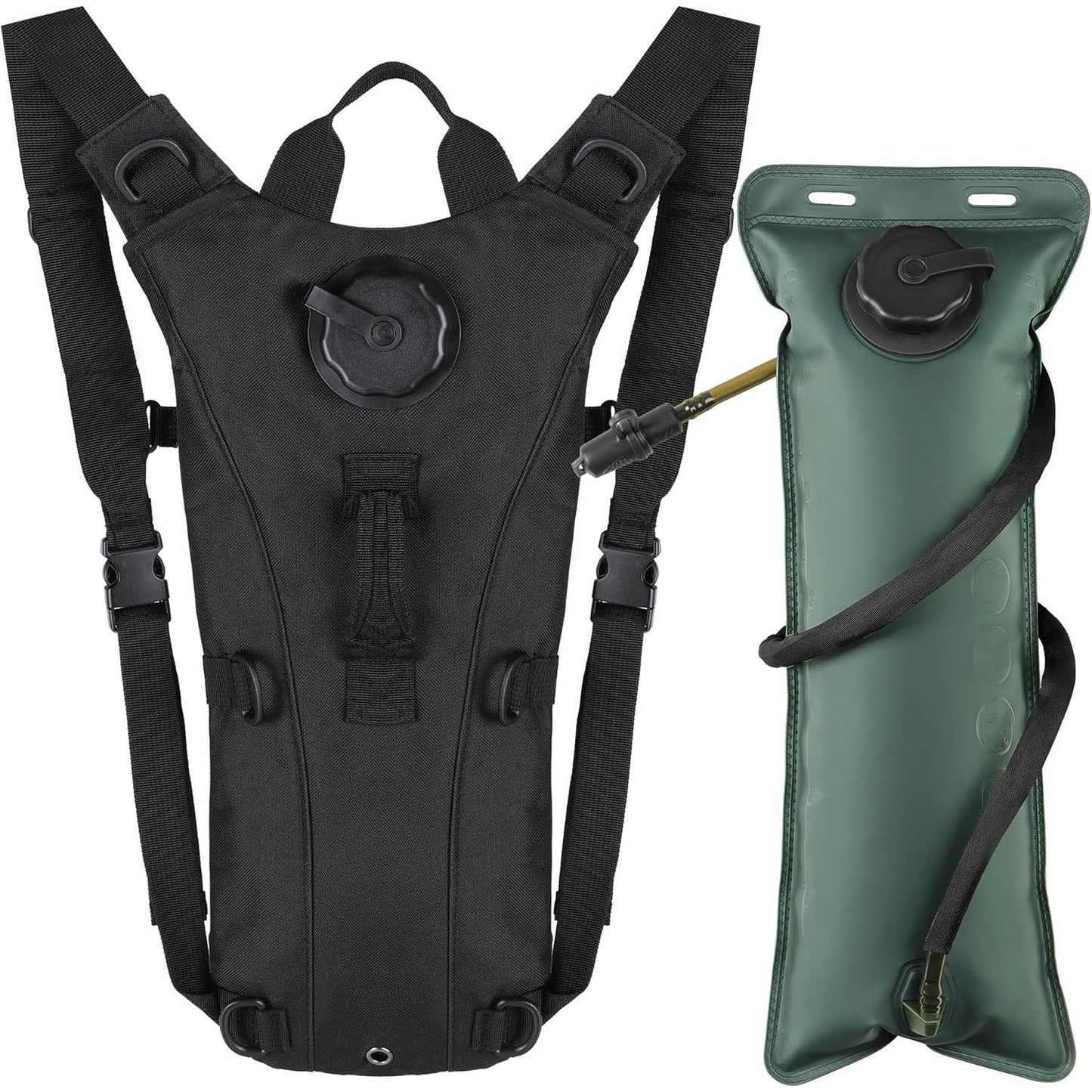 Backpacks for Men And Women Designed for Outdoor Activities, Tactical Hydration Packs, 3-Liter Water Bladders, Water Bag Backpacks, Lightweight And Adjustable Water Storage Solutions, Suitable for Running, Hiking, Cycling, Rock Climbing, Camping