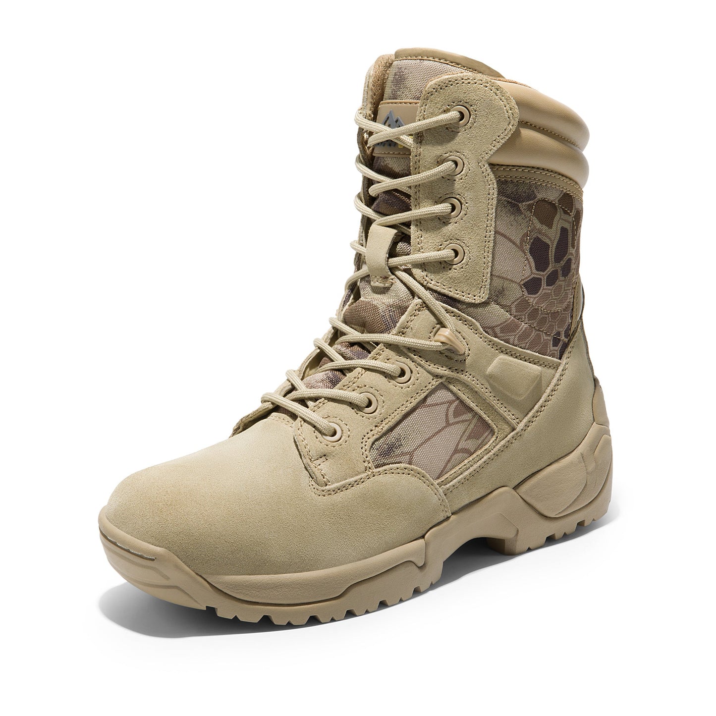 NORTIV 8 Men's Tactical Boot Waterproof Lightweight Comfortable Boots for Work Motorcycle Combat Boots Side Zipper Hiking Outdoor Climbing Activities All Day All Season Christmas Gifts
