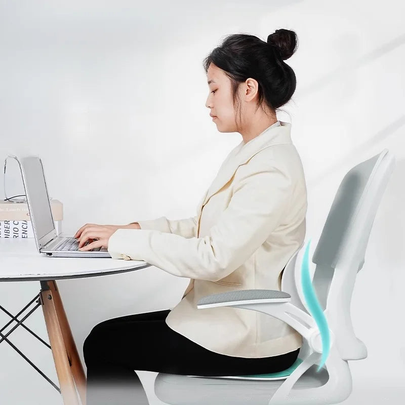 Back Support Cushion for Office Chair – Memory Foam | Lumbar Support Cushion | Desk Chair Back Support | Contoured Orthopedic Alignment Cushion