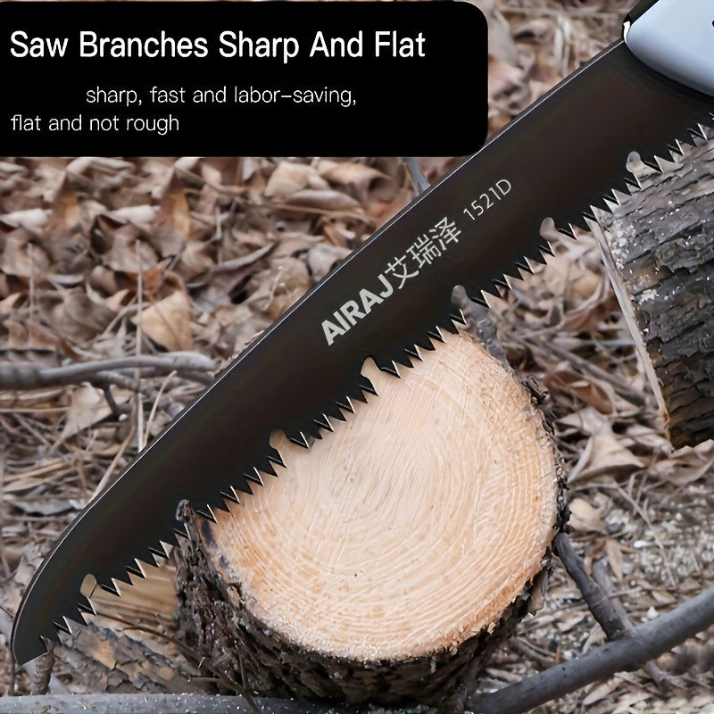 AIRAJ Industrial-Grade Folding Saw, a Manual Cutting Tool with a Non-Slip Durable Handle, Suitable for Outdoor Use, Available in Three Specifications, No Batteries Required