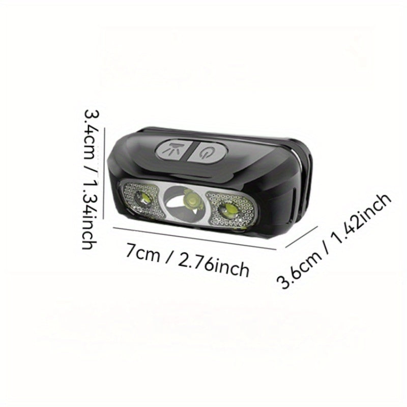 2pcs High Lumens LED Headlamp Super Bright Headlight Ootdoor Head Lamp Head Flashlight for Camping Hiking Cycling Hunting