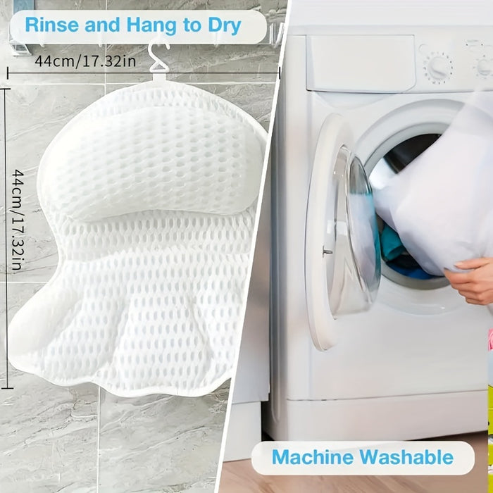 Bath Pillow Ergonomic Mesh Spa Cushion