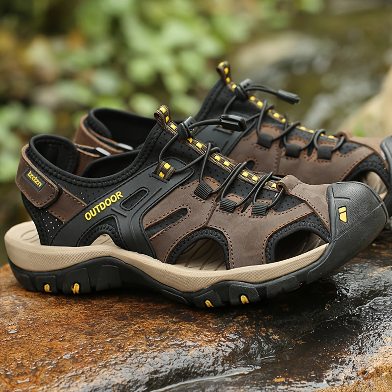 Men'S Sandals for Men Men'S Black Brown Size Summer Shoes Male Hiking Shoe Man Casual